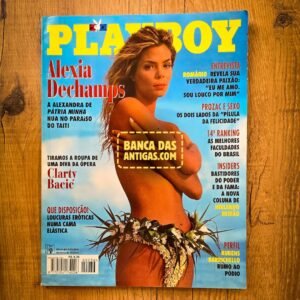 Revista Playboy Brasil - Capa com Alexia Dechamps - Março de 1995