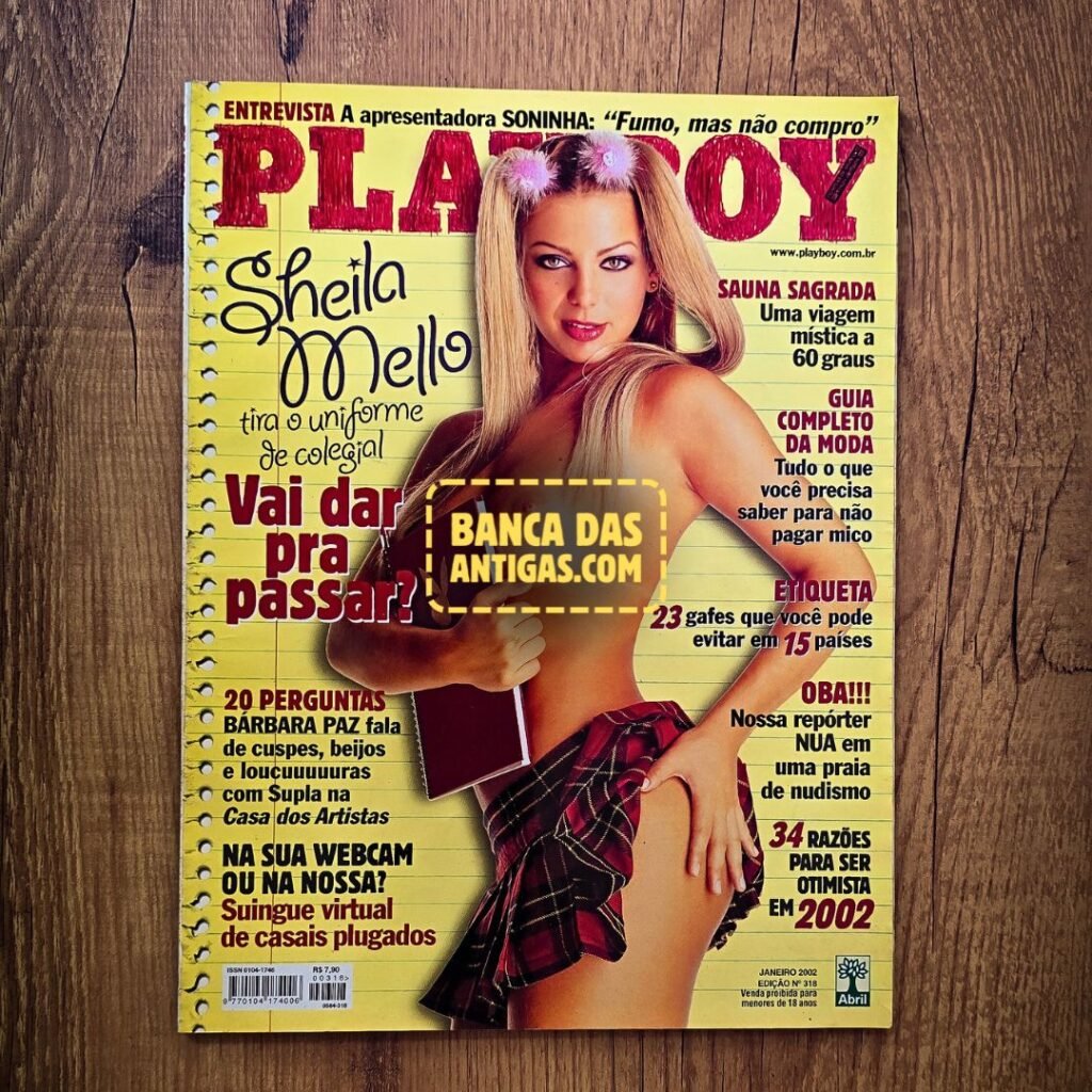 Revista Playboy - Sheila Mello - Janeiro de 2002