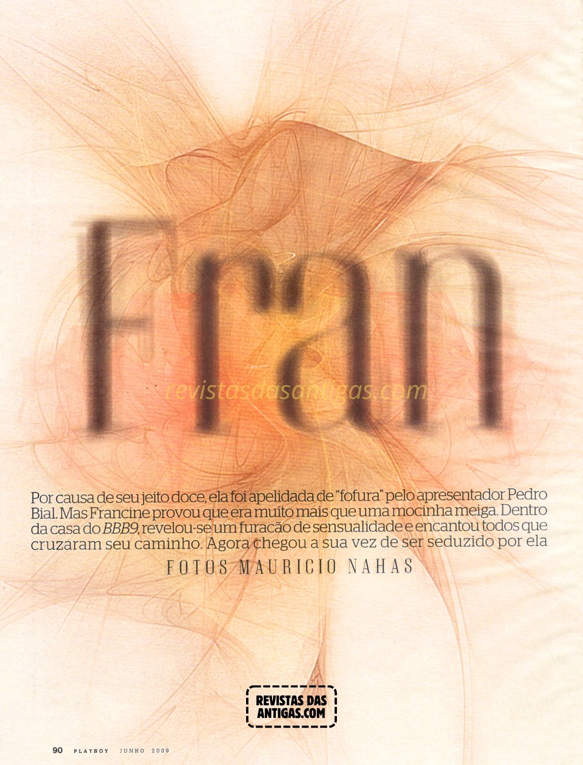 Francine Piaia em Fotos Nuas Escaneadas da Playboy, sem censura