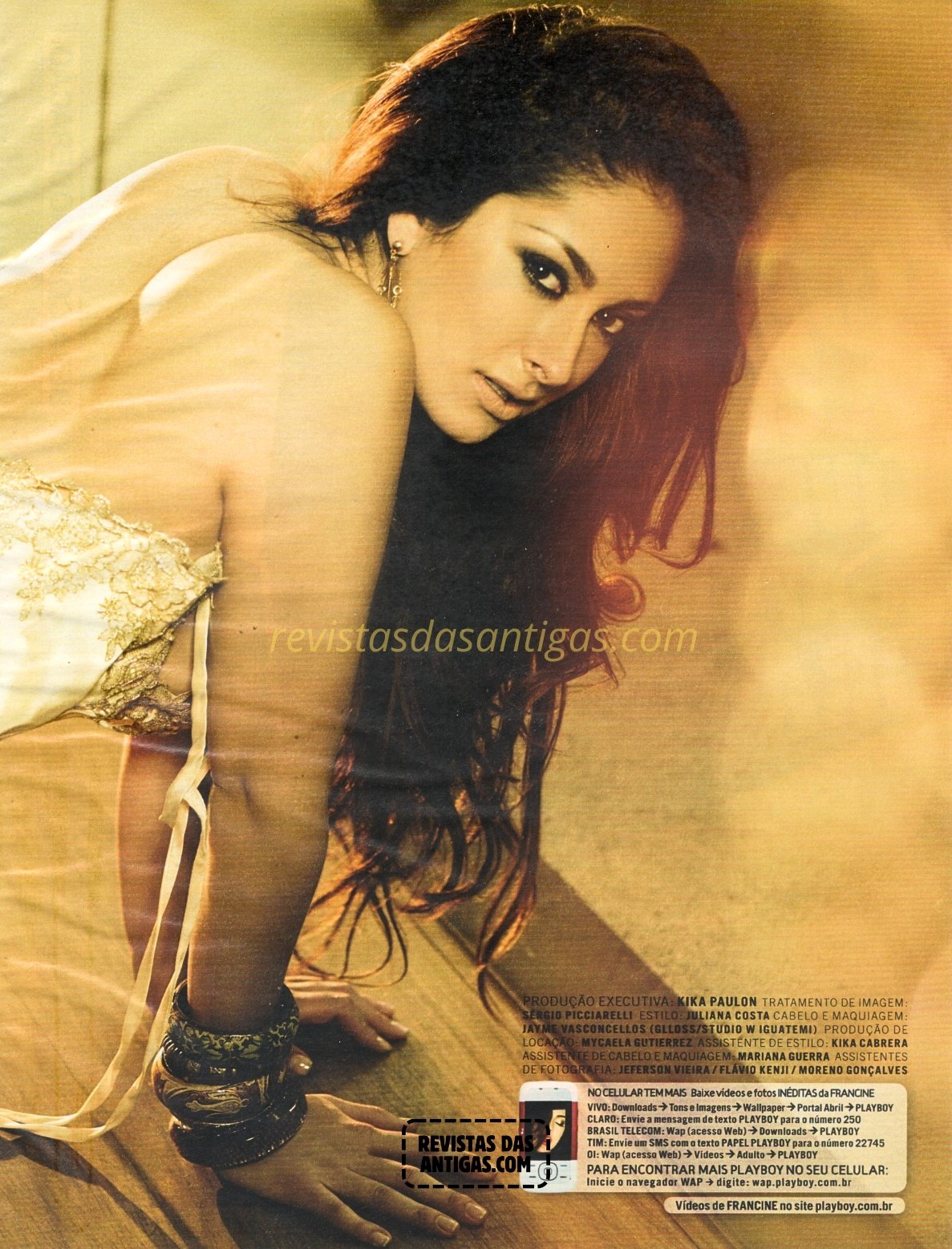 Francine Piaia em Fotos Nuas Escaneadas da Playboy, sem censura