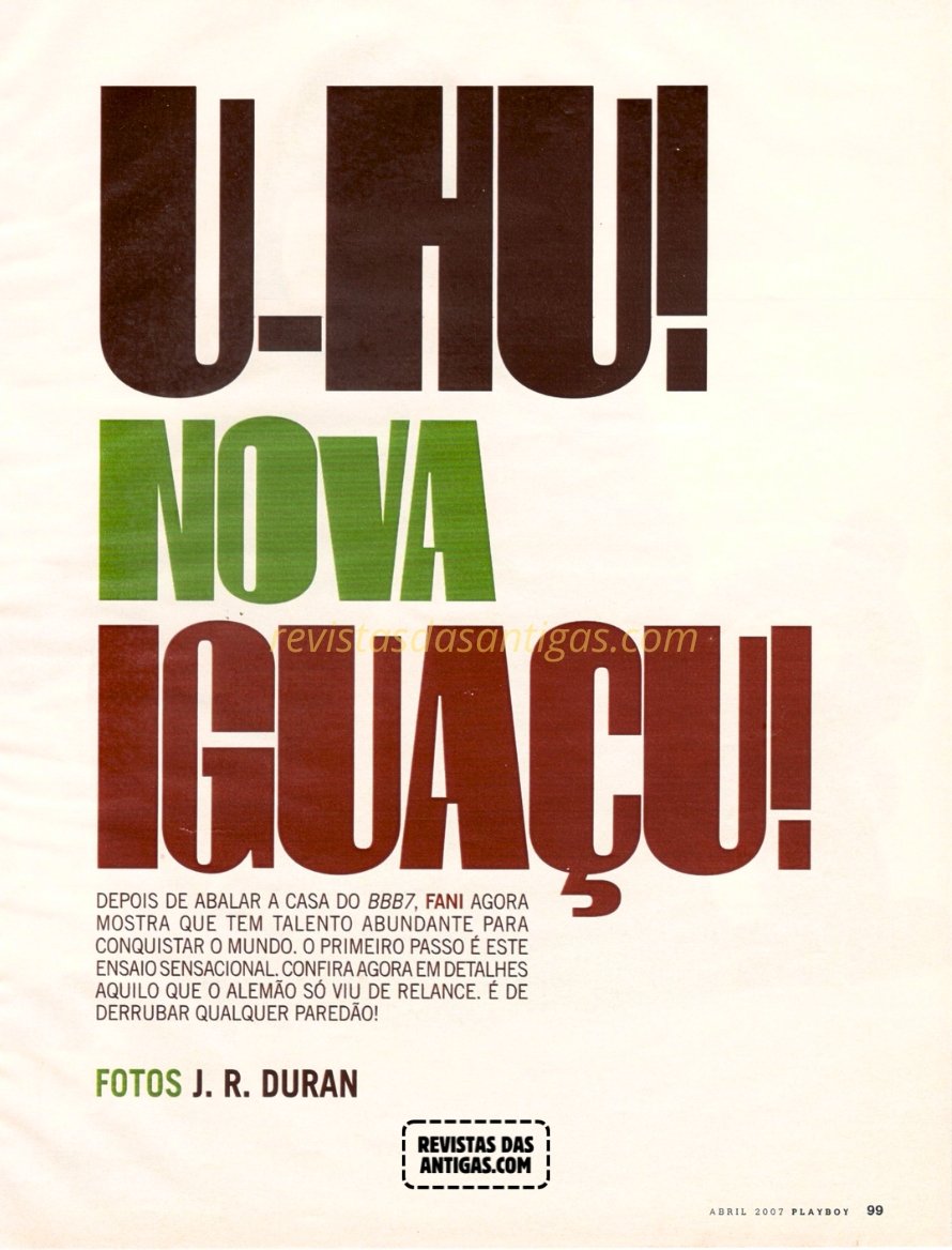 Fani Pacheco em Fotos Nuas Escaneadas da Playboy, sem censura