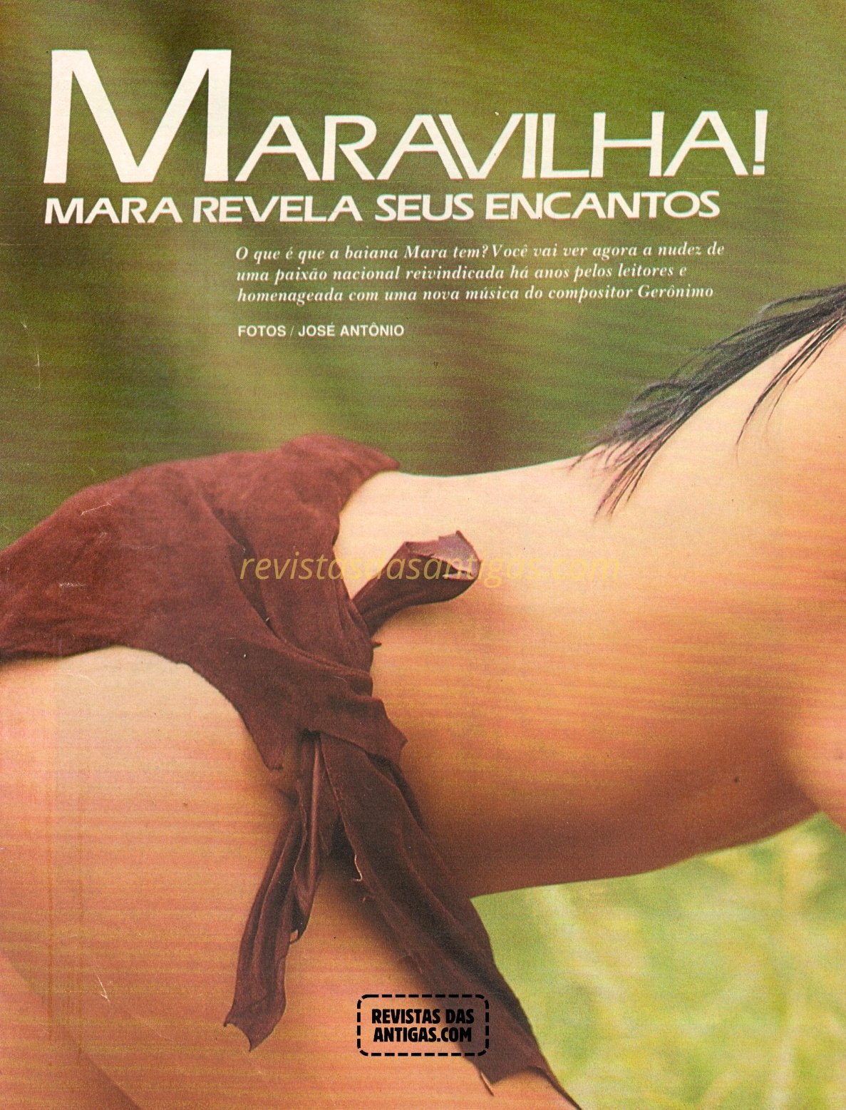 Mara Maravilha em Fotos Nuas restauradas da revista, sem censura