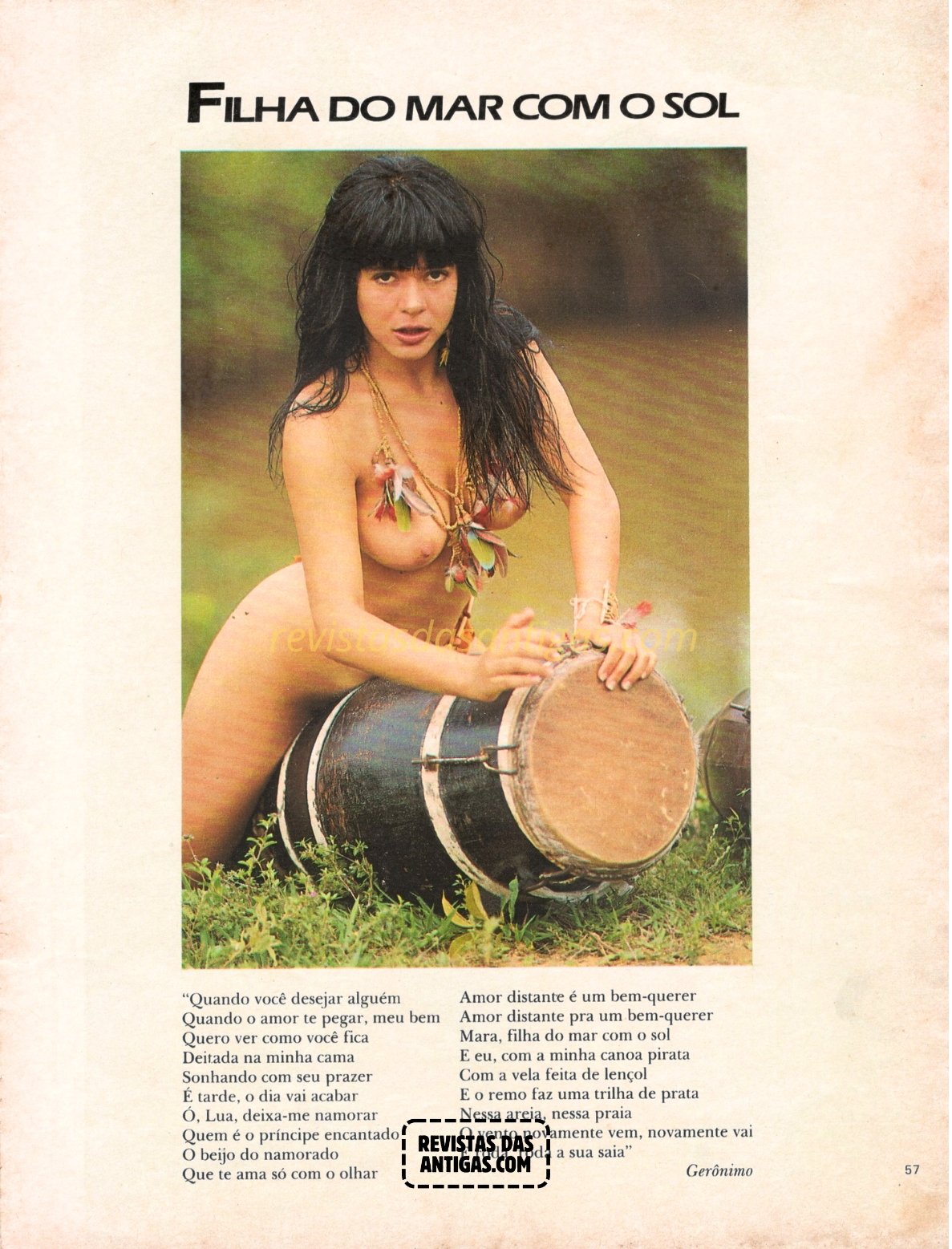 Mara Maravilha em Fotos Nuas restauradas da revista, sem censura