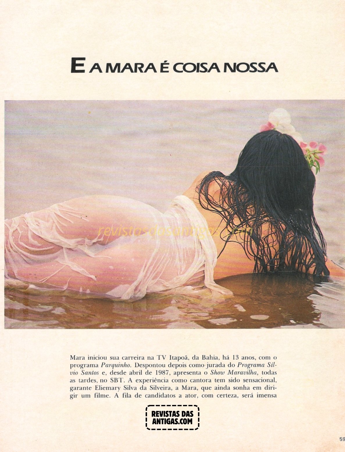 Mara Maravilha em Fotos Nuas restauradas da revista, sem censura