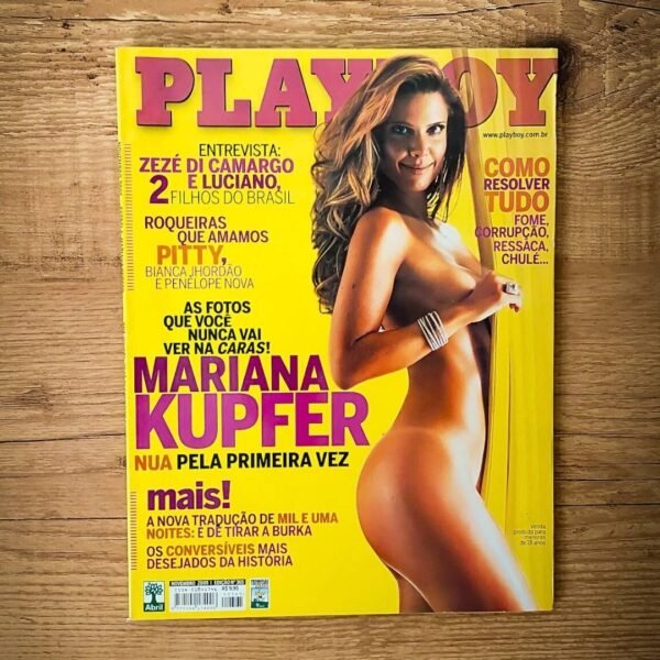 Revista Playboy Nº 365 Novembro 2005 Mariana Kupfer Fotos Peladas