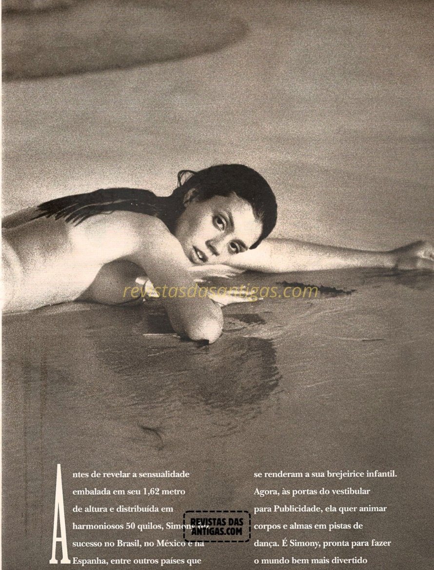 Simony em Fotos Nuas Escaneadas da Playboy, sem censura