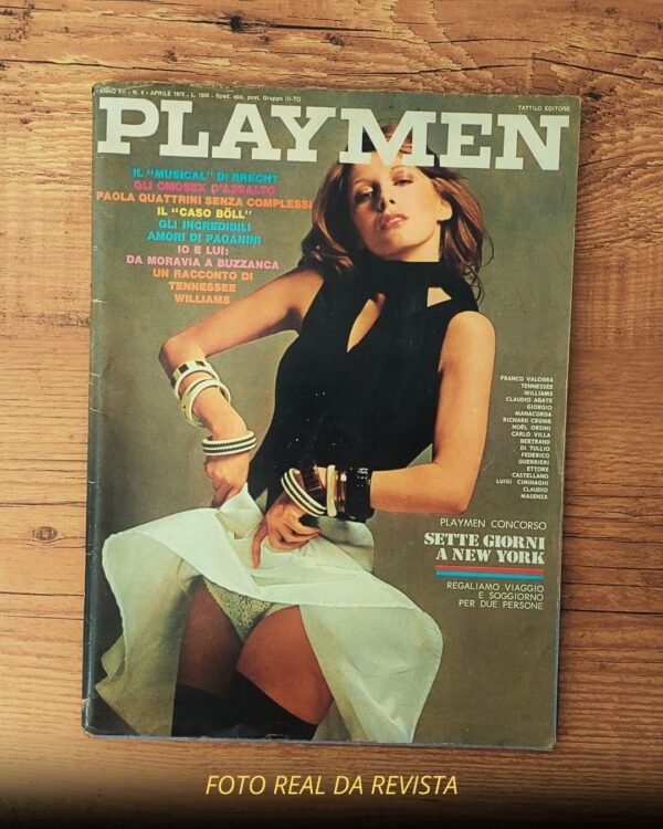 Playmen Itália Abril 1973 Pelada