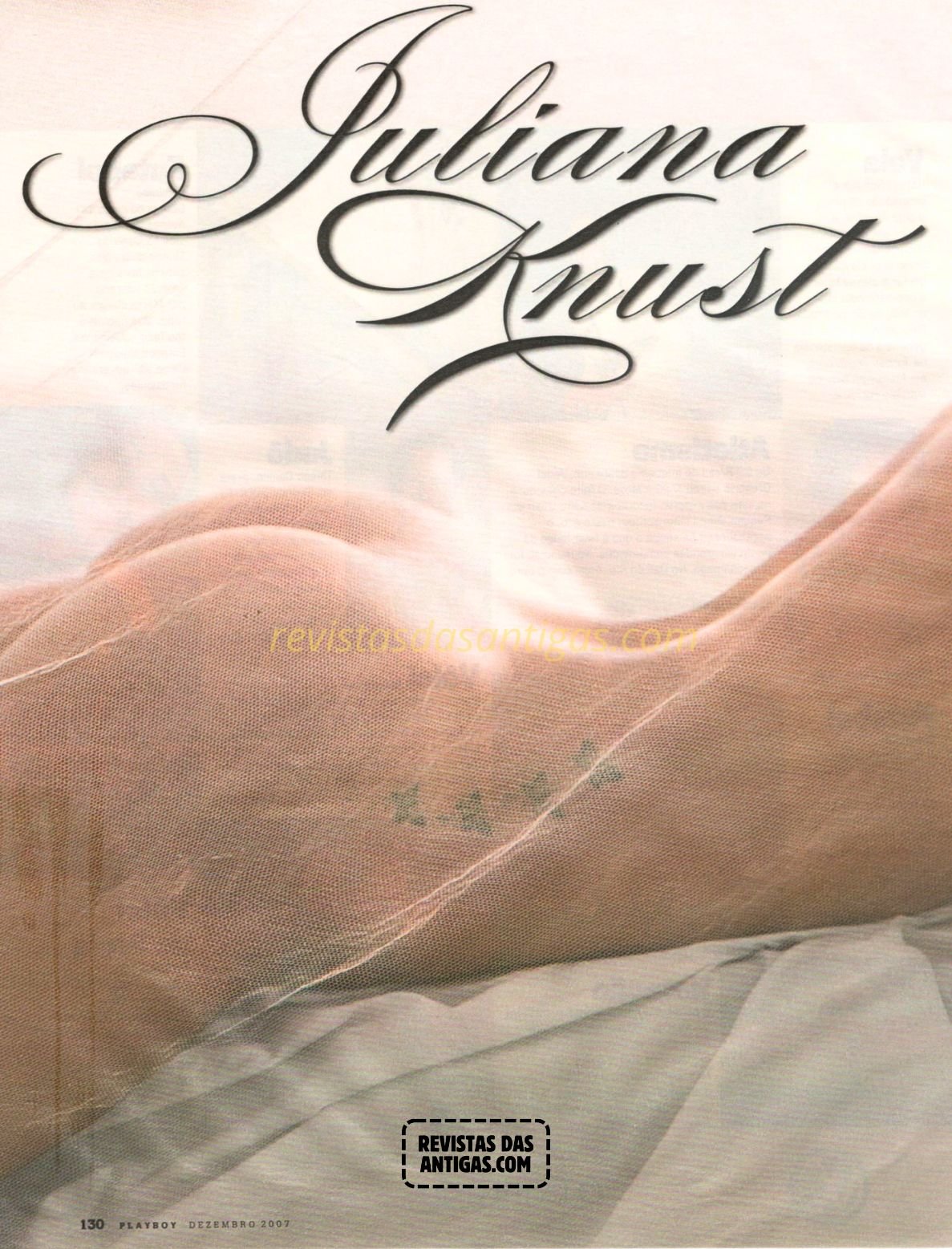 Juliana Knust em Fotos Nuas scaneadas da Playboy, sem censura