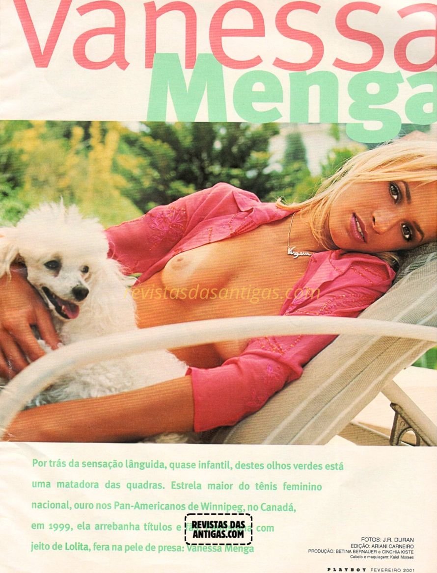 Vanessa Menga em Fotos Nuas escaneadas da Playboy, sem censura