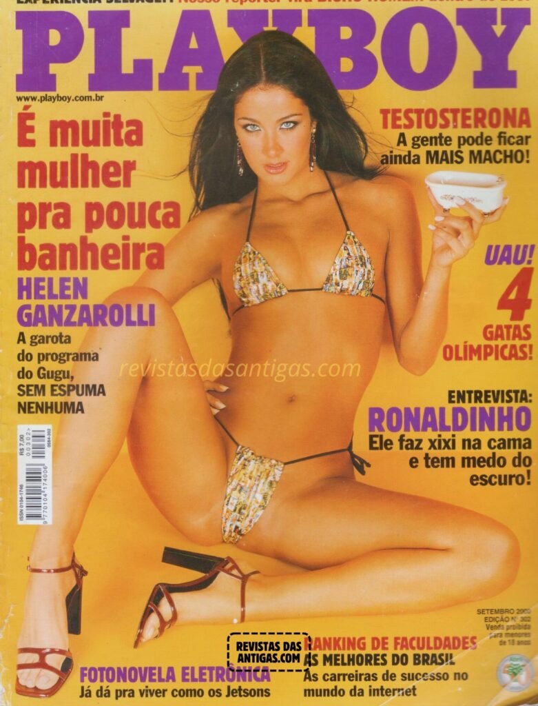 Helen Ganzarolli em Fotos Nuas escaneadas da Playboy, sem censura.
