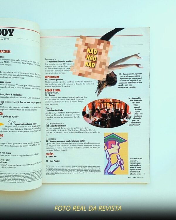 Alexia Dechamps pelada na Playboy de março de 1995