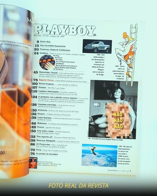 Ângela Vieira Playboy 1999 Pelada