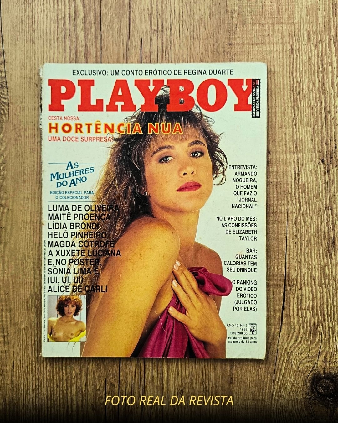 Hortência Playboy 1988 Fevereiro Pelada