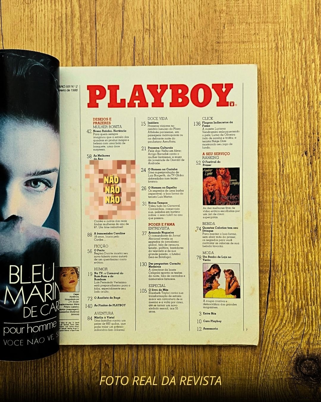 Hortência Playboy 1988 Fevereiro Pelada