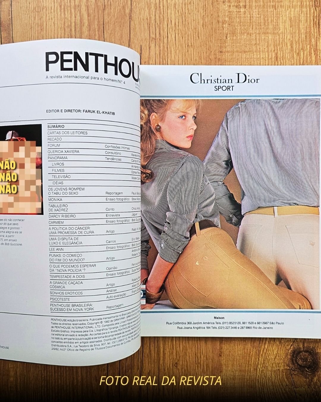 Penthouse Brasil 1982 Nº4 Pelada