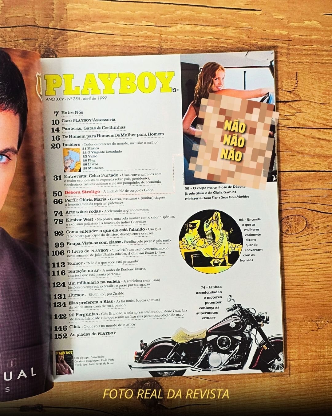 Débora Stroligo Playboy 1999 Pelada
