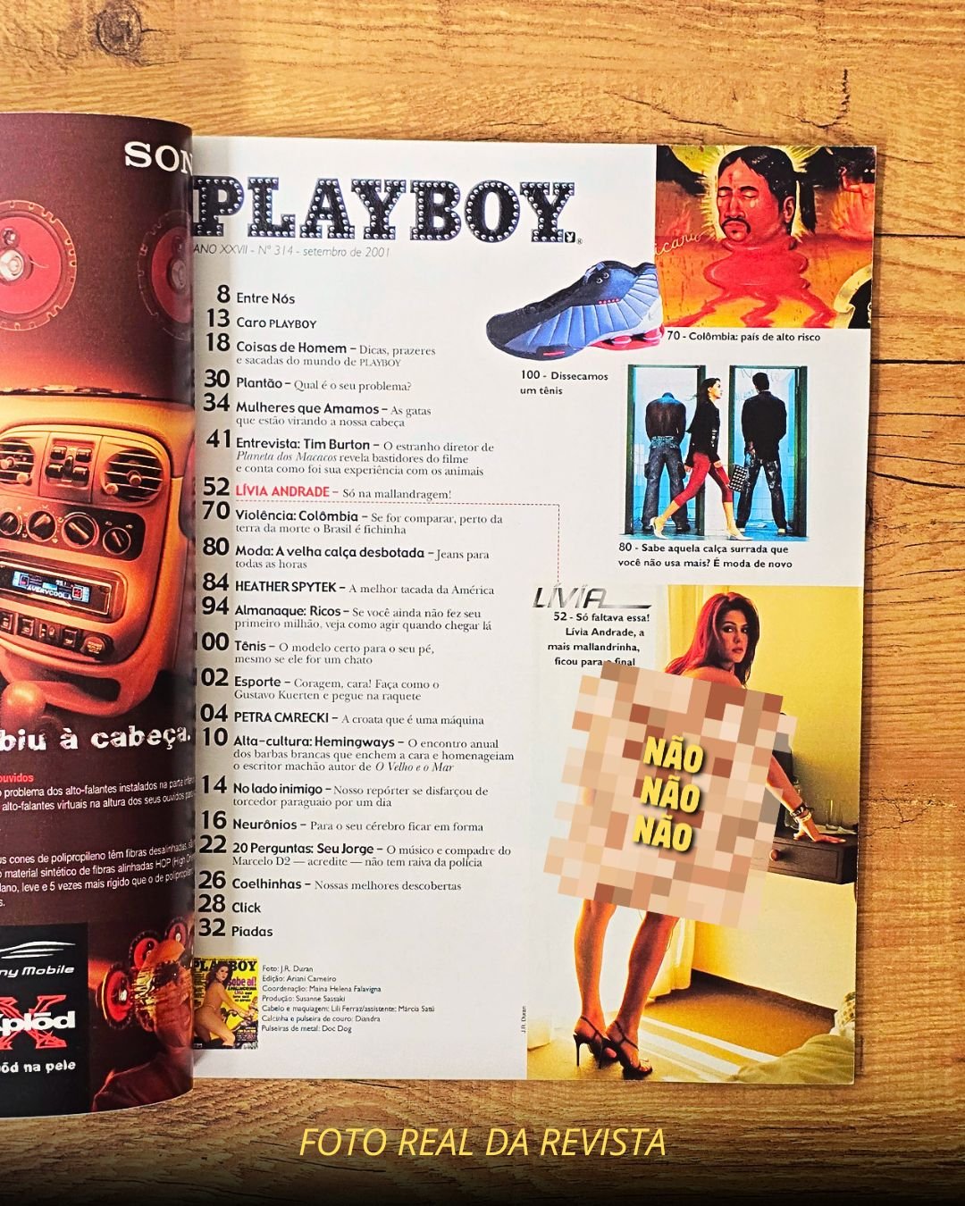Livia Andrade Playboy 2001 Pelada