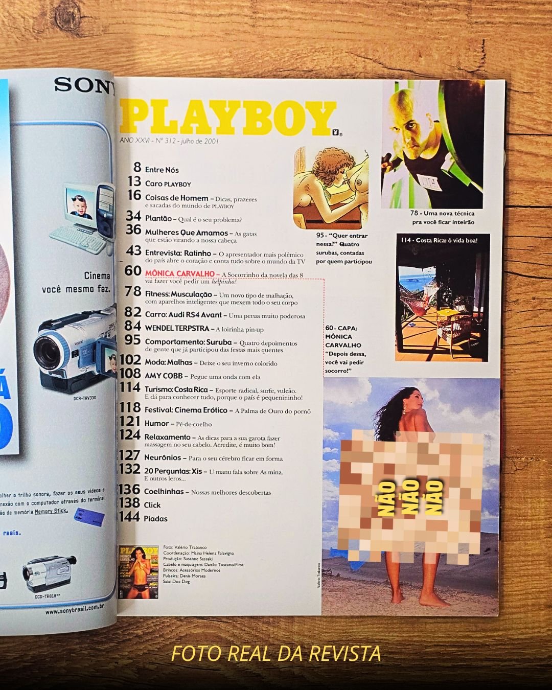 Revista Playboy – Edição Monica Carvalho – Julho de 2001 - Imagem 3