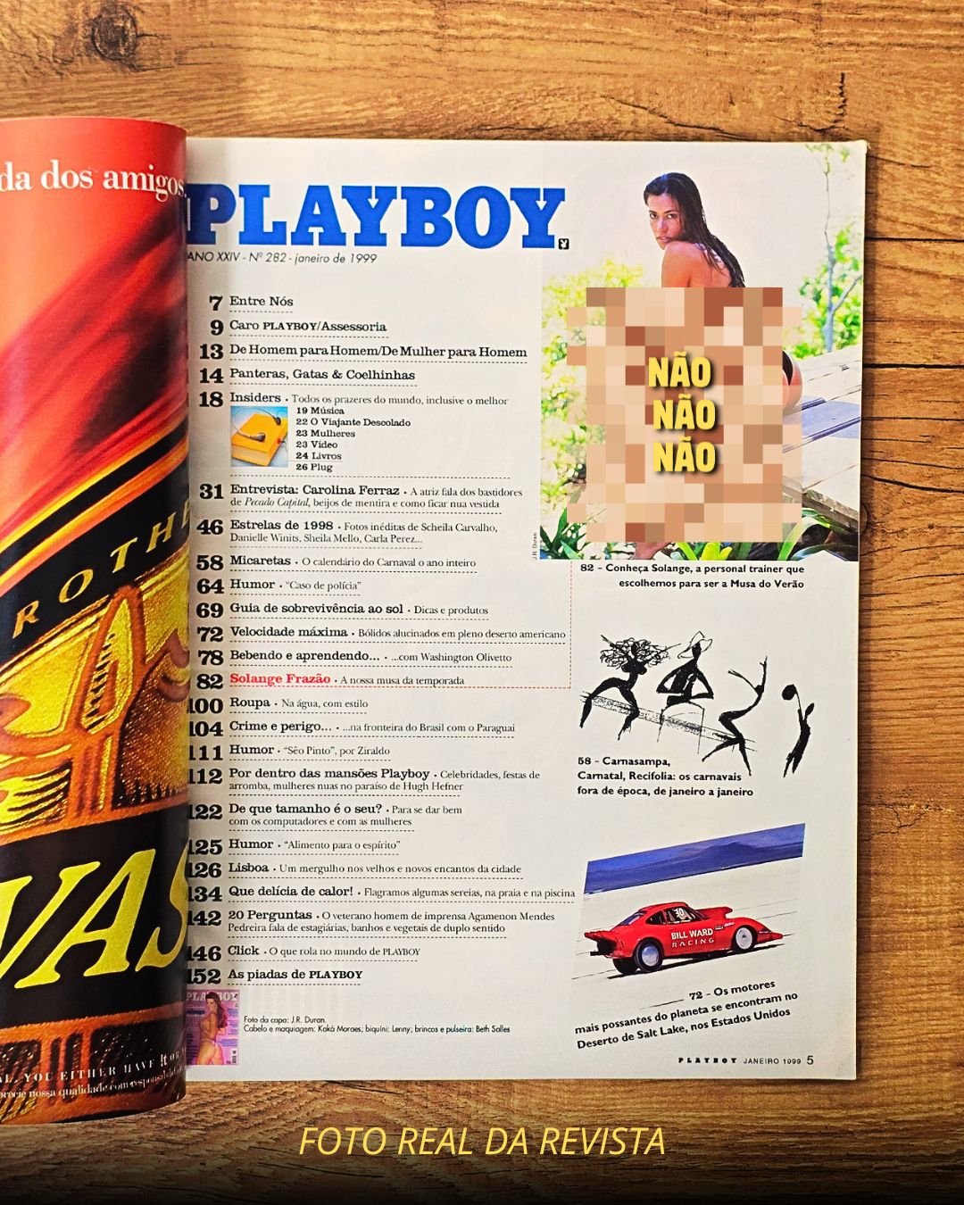 Revista Playboy – Edição Solange Frazão – Janeiro de 1999 - Imagem 3