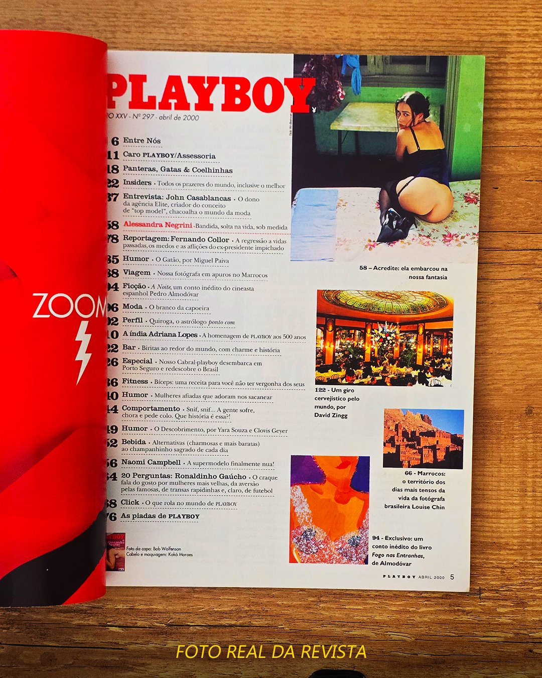 Revista Playboy – Edição Alessandra Negrini – Abril de 2000 - Imagem 3