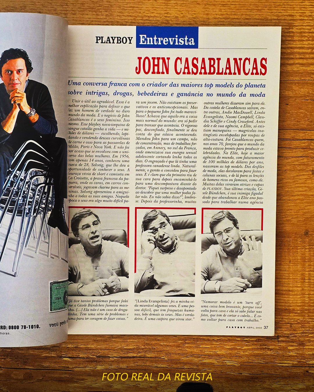 Revista Playboy – Edição Alessandra Negrini – Abril de 2000 - Imagem 4