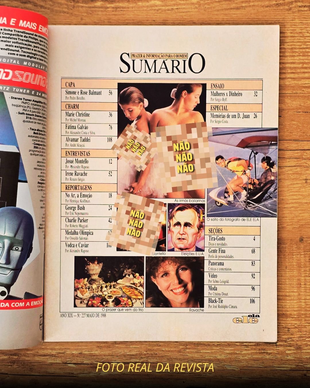 Revista Revista Ele Ela – Edição Ele Ela nº227 – Maio de 1988 - Imagem 3