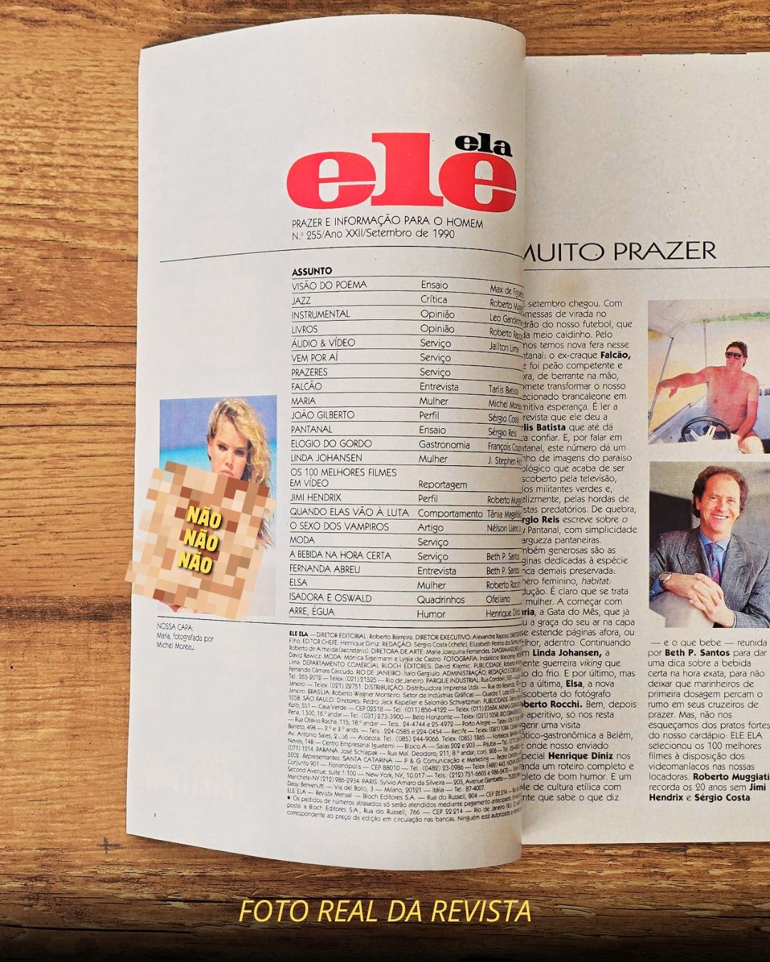 Revista Revista Ele Ela – Edição Ele Ela nº255 – Setembro de 1990 - Imagem 3