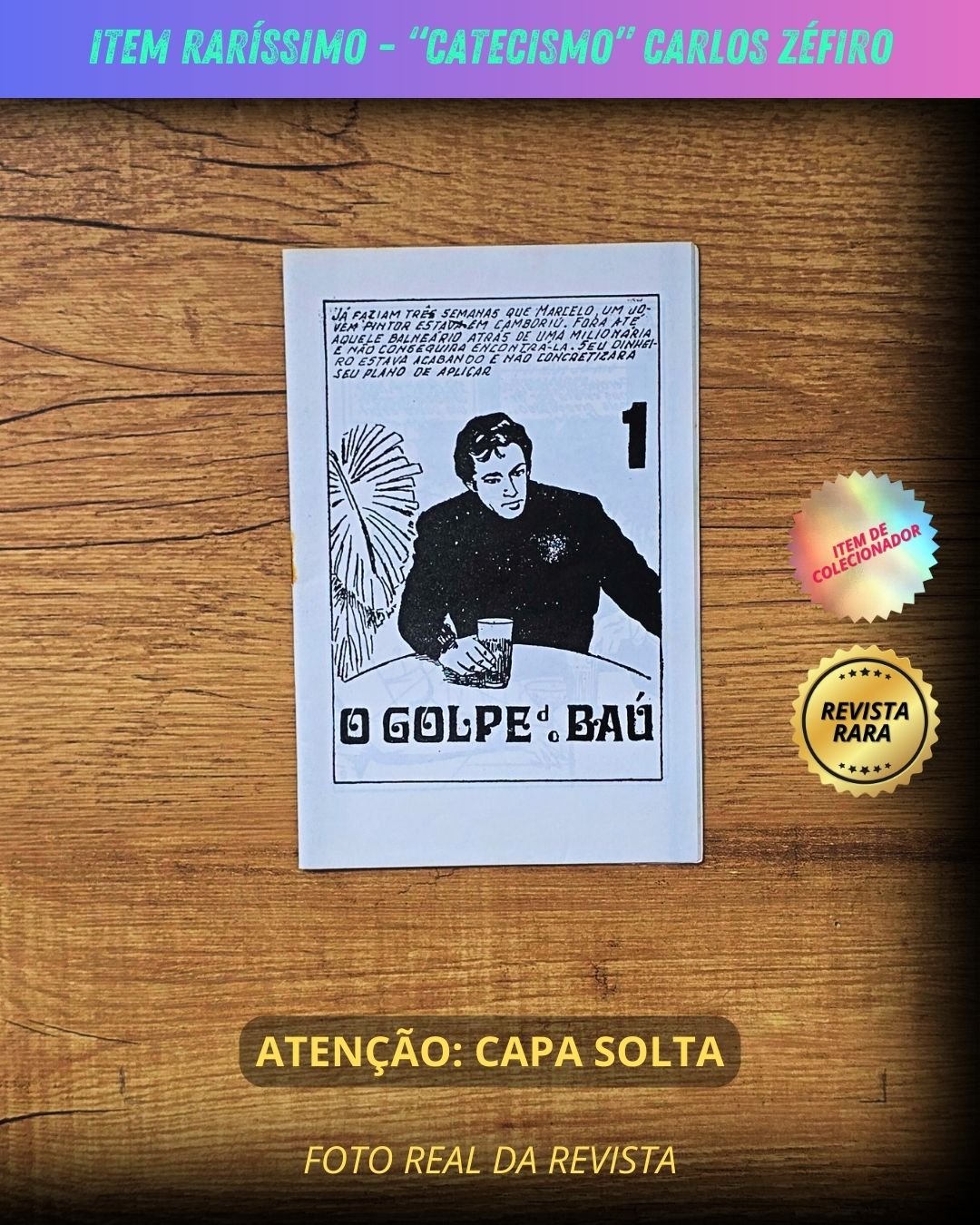 Revista Catecismo – Edição Catecismo O Golpe do Baú - Carlos Zéfiro – Janeiro de 1970