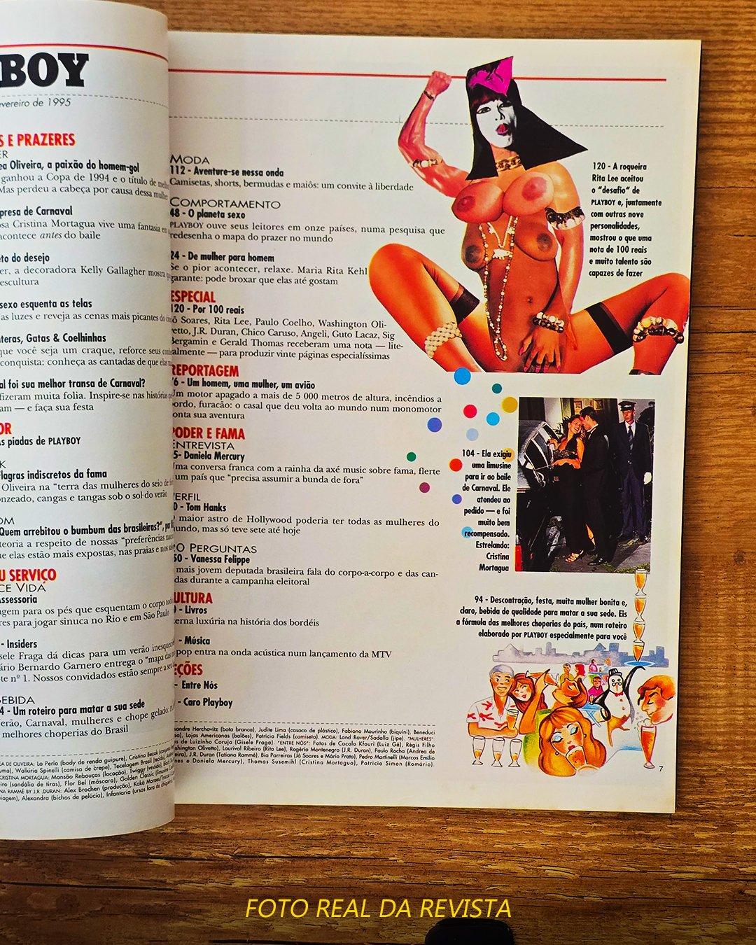 Revista Playboy – Edição Andréa de Oliveira – Fevereiro de 1995 - Imagem 3
