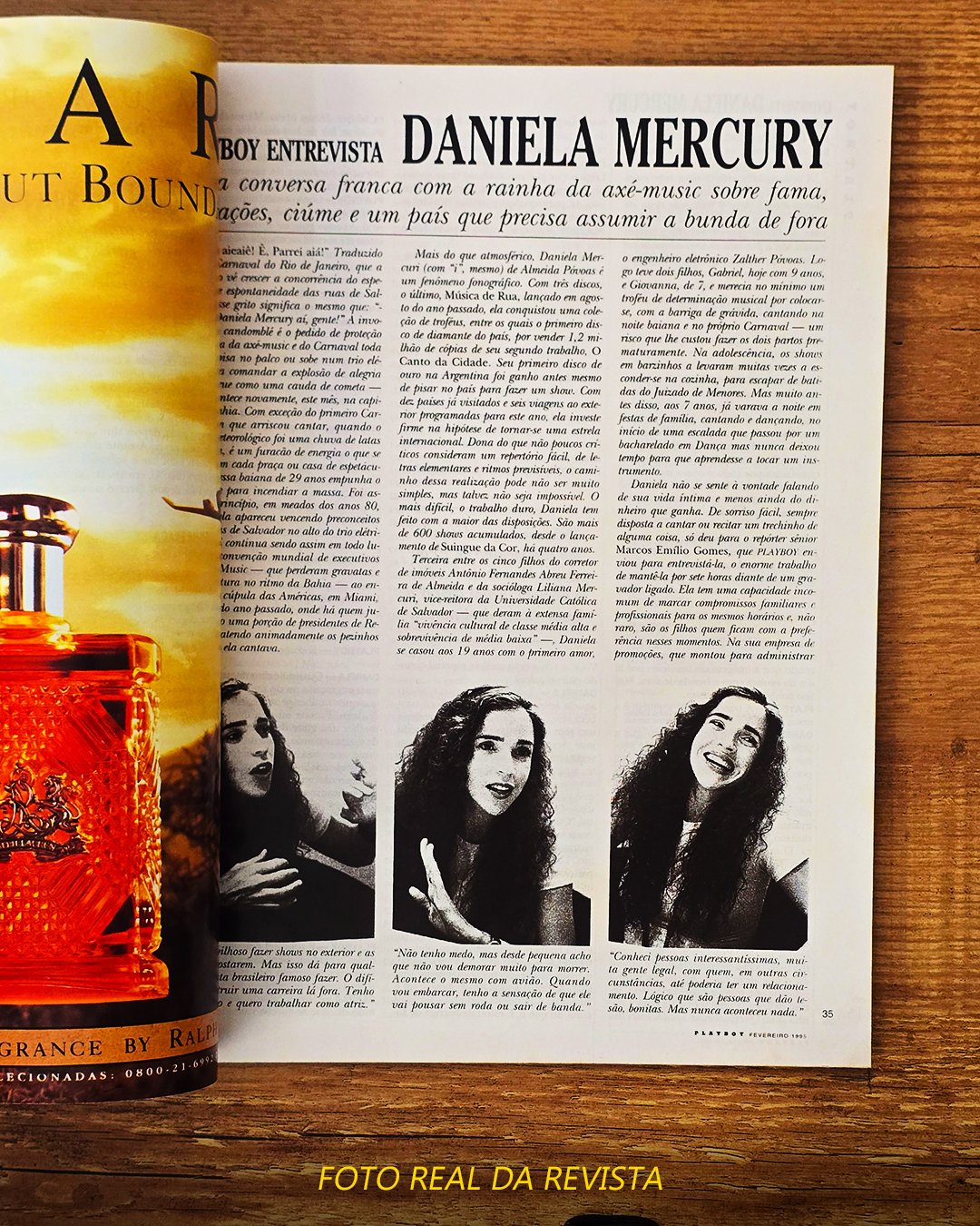 Revista Playboy – Edição Andréa de Oliveira – Fevereiro de 1995 - Imagem 4