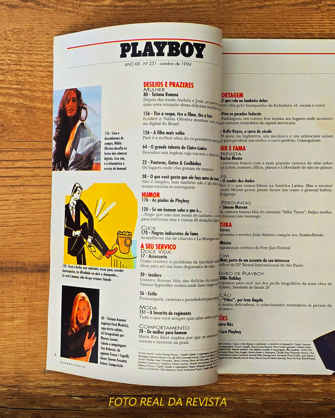 Revista Playboy – Edição Tatiana Rammé – Outubro de 1994 - Imagem 3