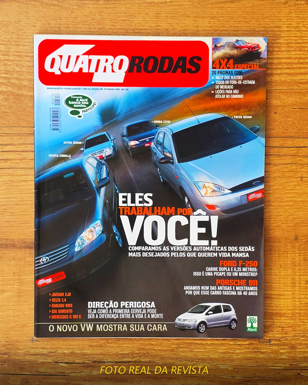 Revista Carros – Edição Guia 4 Rodas Ed.518 – Setembro de 2003
