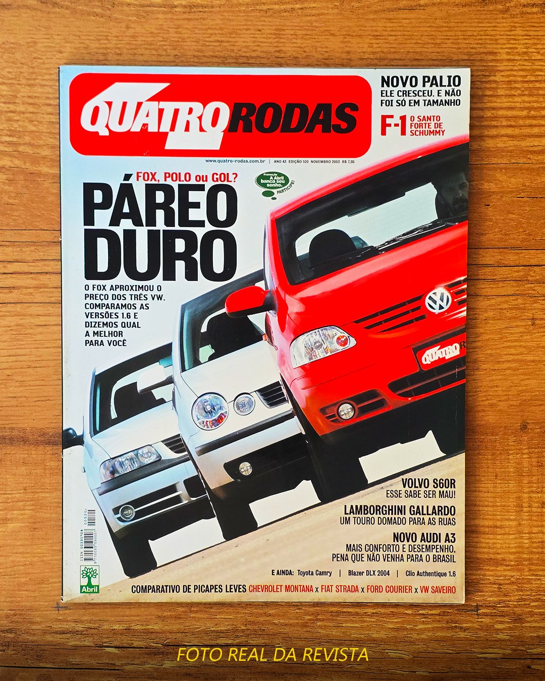 Revista Carros – Edição Guia 4 Rodas Ed.520 – Novembro de 2003